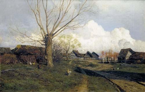 Isaac Levitan Savvinskaya sloboda near Zvenigorod oil painting picture